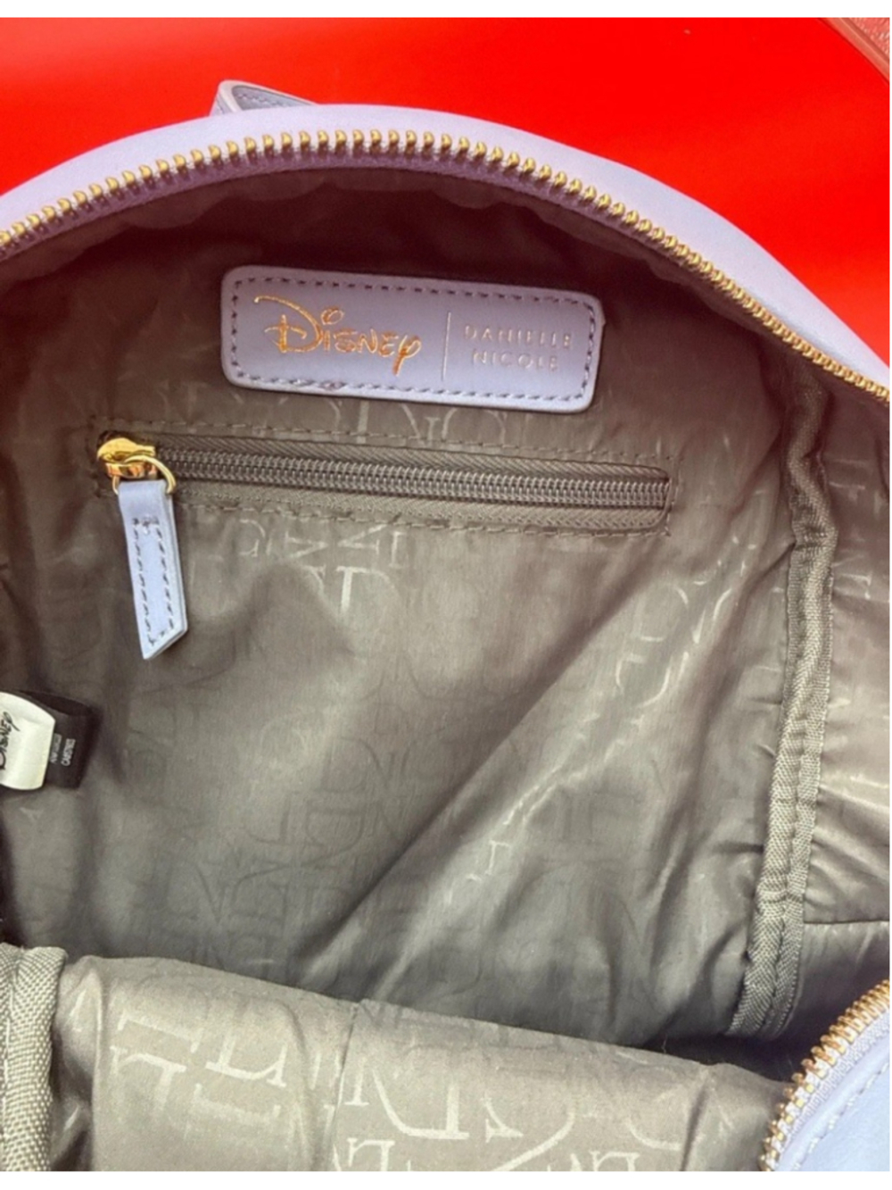 Disney Danielle Nicole Rapunzel Mini Backpack - Purple Faux Leather With Gold Ac - Picture 5 of 11